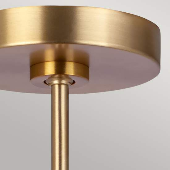 Sospensione Contemporanea Brisbin Acciaio Ottone Brunito 1 Luce E27 FE-BRISBIN-BB