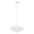 Sospensione Contemporanea Brisbin Acciaio Bianco Opaco 1 Luce E27 FE-BRISBIN-MW