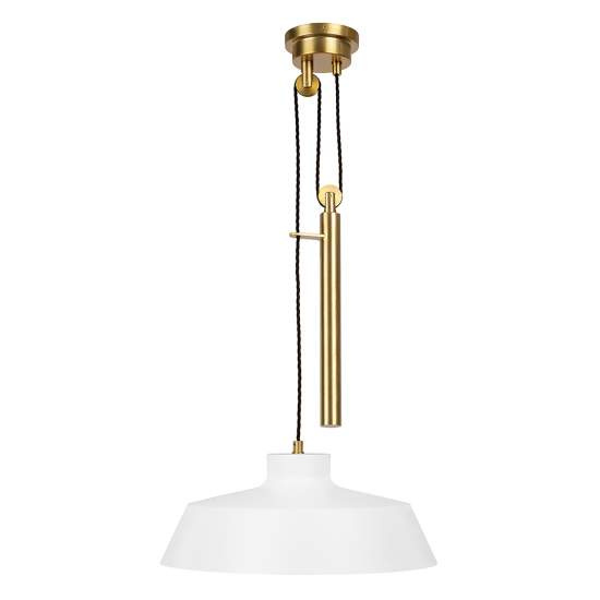 Sospensione Contemporanea Candor Acciaio Bianco Opaco 1 Luce E27 FE-CANDOR-P