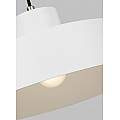 Sospensione Contemporanea Candor Acciaio Bianco Opaco 1 Luce E27 FE-CANDOR-P