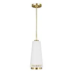 Sospensione Contemporanea Carter Acciaio Bianco Opaco 1 Luce E27