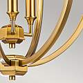 Lampadario Classico Corinne Acciaio Ottone Brunito 3 Luci E14 D43,2Cm FE-CORINNE-3P-M-BB