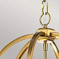 Lampadario Classico Corinne Acciaio Ottone Brunito 3 Luci E14 D43,2Cm FE-CORINNE-3P-M-BB
