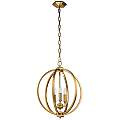 Lampadario Classico Corinne Acciaio Ottone Brunito 3 Luci E14 D43,2Cm FE-CORINNE-3P-M-BB