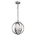 Lampadario Classico Corinne Acciaio Nichel Lucido 3 Luci E14 D28,6 Cm FE-CORINNE-3P-S