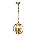 Lampadario Classico Corinne Acciaio Ottone Brunito 3 Luci E14 D28,6Cm FE-CORINNE-3P-S-BB