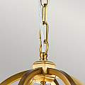 Lampadario Classico Corinne Acciaio Ottone Brunito 3 Luci E14 D28,6Cm FE-CORINNE-3P-S-BB
