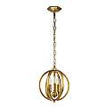 Lampadario Classico Corinne Acciaio Ottone Brunito 3 Luci E14 D28,6Cm FE-CORINNE-3P-S-BB