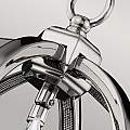 Lampadario Classico Corinne Acciaio Nichel Lucido 3 Luci E14 D28,6 Cm FE-CORINNE-3P-S