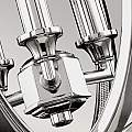 Lampadario Classico Corinne Acciaio Nichel Lucido 3 Luci E14 D28,6 Cm FE-CORINNE-3P-S
