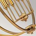 Lampadario Classico Corinne Acciaio Ottone Brunito 6 Luci E14 FE-CORINNE-6P-L-BB
