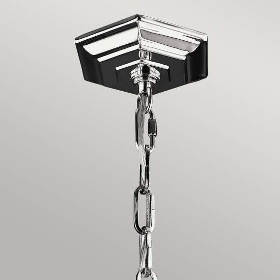 Lampadario Classico Corinne Acciaio Nichel Lucido 6 Luci E14 FE-CORINNE-6P-L