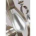 Lampadario Classico Dewitt Acciaio Argento Sunrise 5 Luci E14 FE-DEWITT5