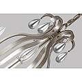 Lampadario Classico Dewitt Acciaio Argento Sunrise 9 Luci E14 FE-DEWITT9