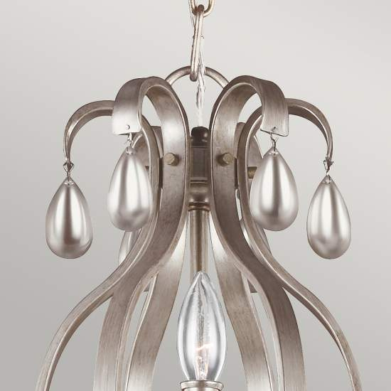 Lampadario Classico Dewitt Acciaio Argento Sunrise 9 Luci E14 FE-DEWITT9