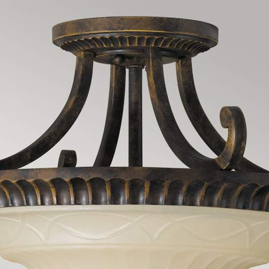 Lampadario Contemporaneo Drawing Room Acciaio Noce Vetro 2 Luci E27 FE-DRAWING-ROOM-SFA