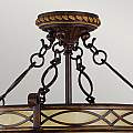 Lampadario Contemporaneo Catena Drawing Room Acciaio Noce Vetro 2 Luci E27 FE-DRAWING-ROOM-SFC