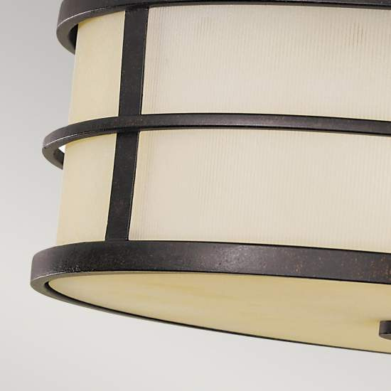 Plafoniera Contemporanea Fusion Acciaio 3 Luci E27 FE-FUSION-F