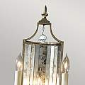Applique Contemporanea Gianna Cristallo Argento Dorato Vetro Oro 3 Luci E14 FE-GIANNA3W