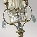 Applique Contemporanea Gianna Cristallo Argento Dorato Vetro Oro 3 Luci E14 FE-GIANNA3W
