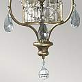 Applique Contemporanea Gianna Cristallo Argento Dorato Vetro Oro 3 Luci E14 FE-GIANNA3W