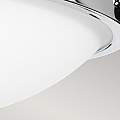 Plafoniera Contemporanea Gravity Acciaio Cromo Lucido Vetro 2 Luci E27 FE-GRAVITY-F-PC