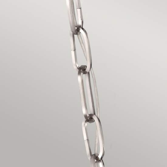 Sospensione Contemporanea Harrow Alluminio Nichel Lucido Vetro E27 D40,6Cm FE-HARROW-P-M