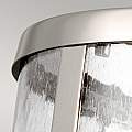 Sospensione Contemporanea Harrow Alluminio Nichel Lucido Vetro 1 Luce E27 D20Cm FE-HARROW-P-S
