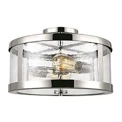 Lampada a Soffitto Tiffany Victory Vetro Bronzo Valiant 2 Luci E27