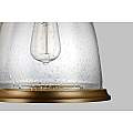 Sospensione Contemporanea Hobson Acciaio Ottone Antico 1 Luce E27 FE-HOBSON-P-M-AB