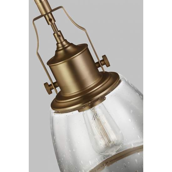 Sospensione Contemporanea Hobson Acciaio Ottone Antico 1 Luce E27 FE-HOBSON-P-M-AB