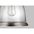 Sospensione Contemporanea Hobson Acciaio Nichel Satinato 1 Luce E27 FE-HOBSON-P-M-SN