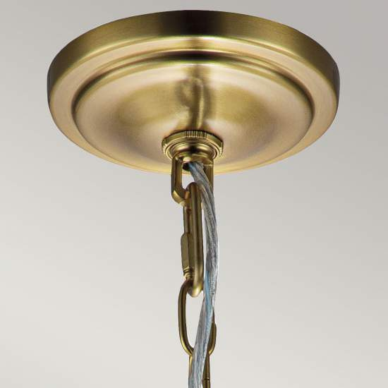 Sospensione Contemporanea Hounslow Acciaio Ottone Brunito Vetro 1 Luce E27 FE-HOUNSLOW-P-BB