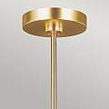 Lampadario Industrial Jax Acciaio Ottone Brunito 10 Luci G9 3 Ledw 3000K 3200Lm FE-JAX10-BB