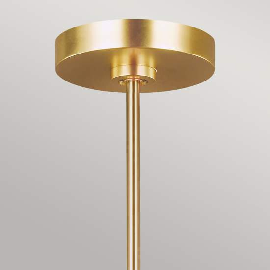 Lampadario Industrial Jax Acciaio Ottone Brunito 10 Luci G9 3 Ledw 3000K 3200Lm FE-JAX10-BB