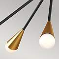 Lampadario Industrial Jax Acciaio Nero Mezzanotte 10 Luci G9 3 Ledw 3000K 3200Lm FE-JAX10-MB