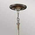 Lampadario Contemporaneo Lucia Acciaio Argento Brunito Cristallo 6 Luci E27 FE-LUCIA-P-E-2TR