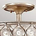 Lampadario Contemporaneo Lucia Acciaio Argento Brunito Cristallo 3 Luci E27 FE-LUCIA-SF