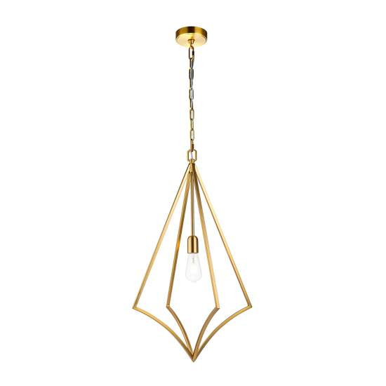 Sospensione Classica Nico In Acciaio Ottone Brunito 1 Luce E27 FE-NICO-P-L-BB