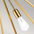 Sospensione Classica Nico In Acciaio Ottone Brunito 1 Luce E27 FE-NICO-P-L-BB
