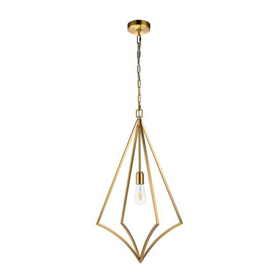 Sospensione Classica Nico In Acciaio Ottone Brunito 1 Luce E27 FE-NICO-P-L-BB