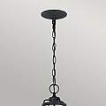 Lampadario Classico Nori Acciaio Zinco Scuro Anticato Legno Grigio 4 Luci E14 FE-NORI4-DWZ