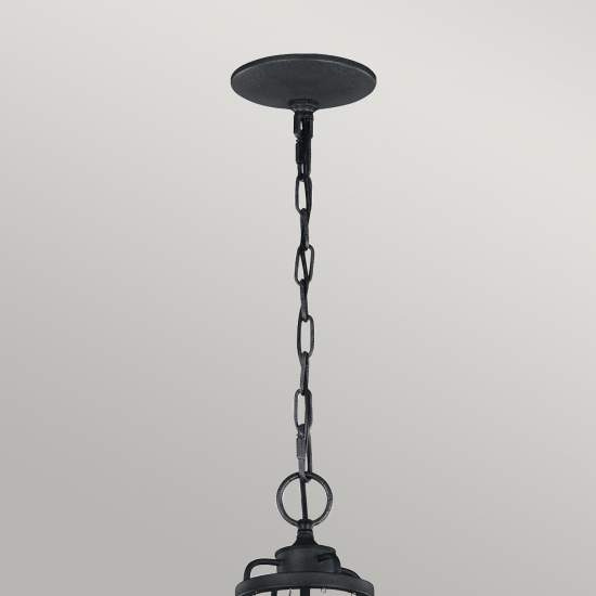 Lampadario Classico Nori Acciaio Zinco Scuro Anticato Legno Grigio 4 Luci E14 FE-NORI4-DWZ