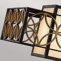Lampadario Contemporaneo Remy Metallo Bronzo Antico Oro 4 Luci E27 FE-REMY-P-A