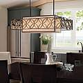 Lampadario Contemporaneo Remy Metallo Bronzo Antico Oro 4 Luci E27 FE-REMY-P-A