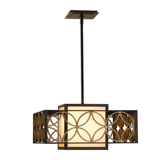 Sospensione Contemporanea Remy In Metallo Bronzo Antico Oro 1 Luce E27 FE-REMY-P-B
