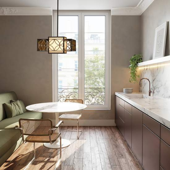 Sospensione Contemporanea Remy In Metallo Bronzo Antico Oro 1 Luce E27 FE-REMY-P-B