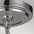 Sospensione Contemporanea Tabby Vetro Nichel Lucido 1 Luce E27 FE-TABBY-P-S