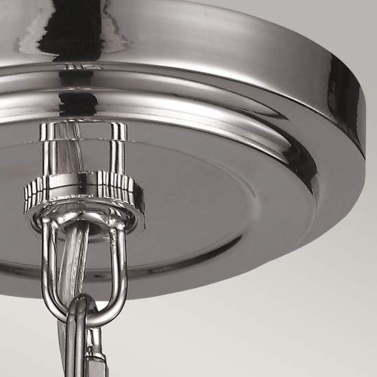 Sospensione Contemporanea Tabby Vetro Nichel Lucido 1 Luce E27 FE-TABBY-P-S