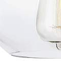 Sospensione Contemporanea Tabby Vetro Nichel Lucido 1 Luce E27 FE-TABBY-P-S